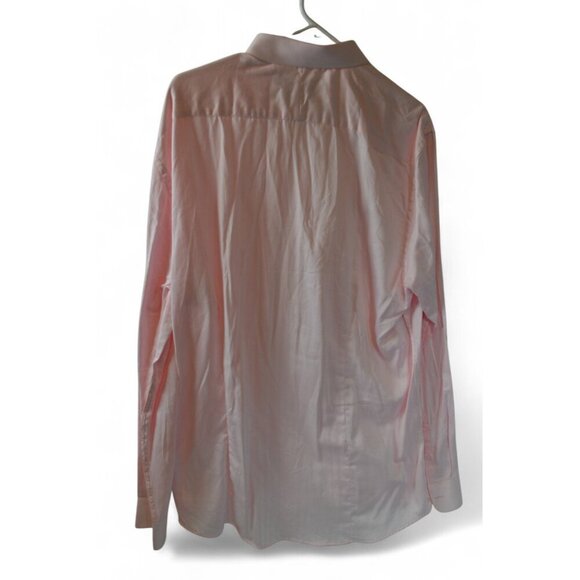 Primark Men’s Pink Slim Fit Dress Shirt 2XL Long Sleeve Button Front - Picture 3 of 3